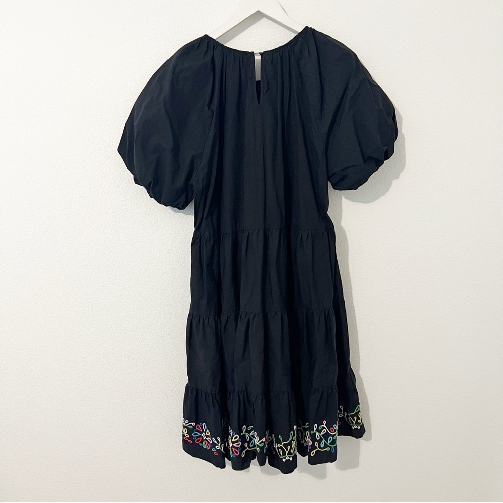 Johnny Was Jade AMANZA EYELET MINI DRESS Black Size Large L - Picture 6 of 6